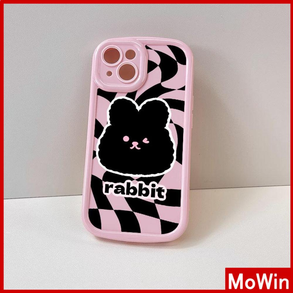 For iPhone 14 Pro Max iPhone Case Cream Pink TPU Soft Case Camera Cover Airbag Shockproof Cute Cartoon Rabbit Compatible For iPhone 13 Pro max 12 Pro Max 11 Pro Max xr xs max 7Plus