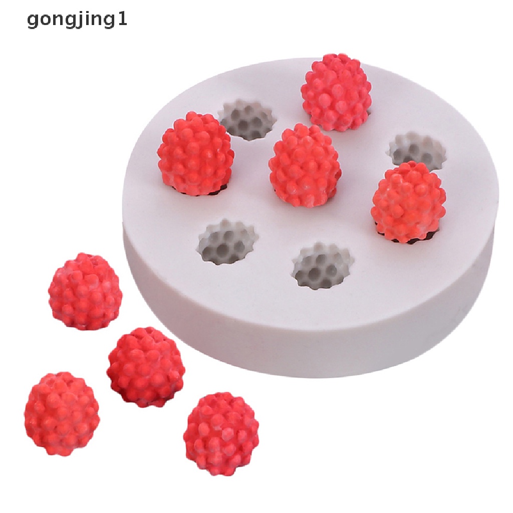 Ggg Cetakan Silikon 3D Raspberry/Blueberry Shape Cake Decorag Mould Perlengkapan Baking ID