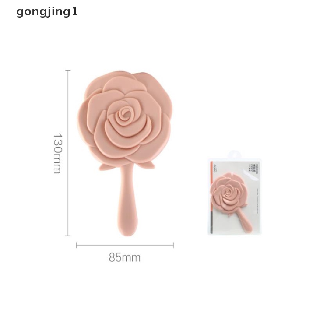 Ggg Kaca Rias Genggam Vintage Rose Kaca Rias Cermin Tangan Pocket Mirror ID