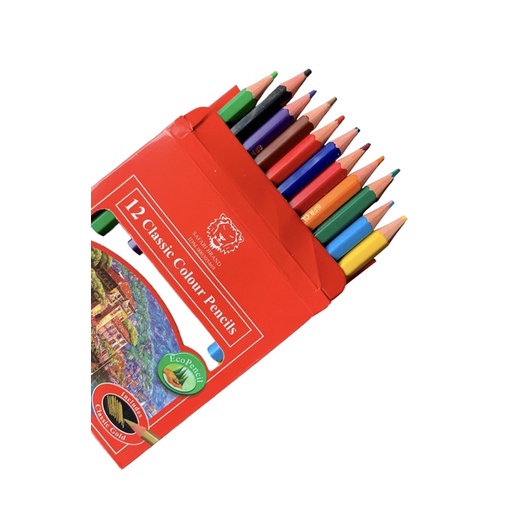 PENSIL WARNA SAFARI 12 WARNA PENDEK (1PACK) - SAFARI PENCIL COLOURS 12WARNA