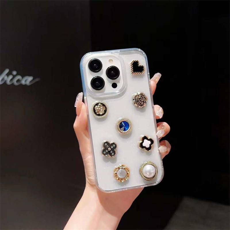 Casing Ponsel Epoxy Untuk Iphone14 13 12 11 Pro MAX Plus Mutiara Mini Love Bening Silikon Soft Cover Untuk iPhone X XS MAX XR 7 8 Plus SE 2022 2020 14Plus 13Mini 12Mini