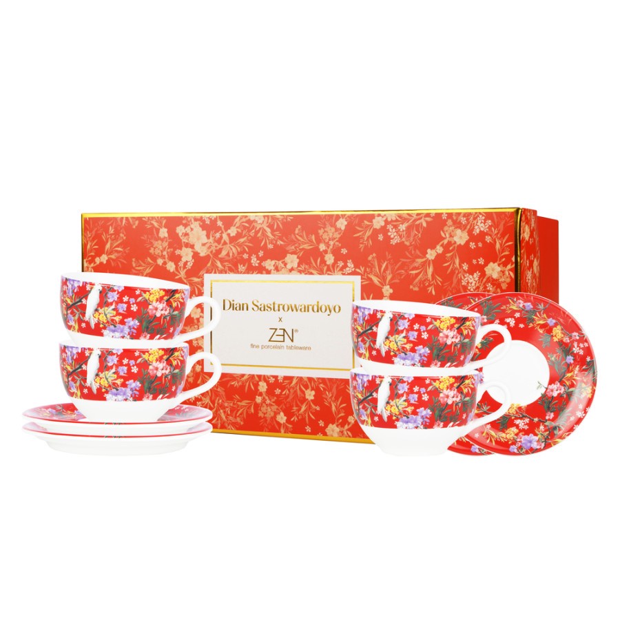 Zen X Dian Sastrowardoyo Cup & Saucer Scarlet Zen X Dian Sastrowardoyo Cup & Saucer Scarlet Zen X Di