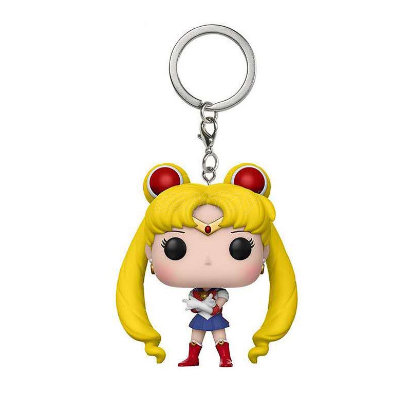 Original POP BANDAI Demon Sailor Moon Gantungan Kunci PVC Anime Mini Angka Tergantung Dekorasi Hadiah