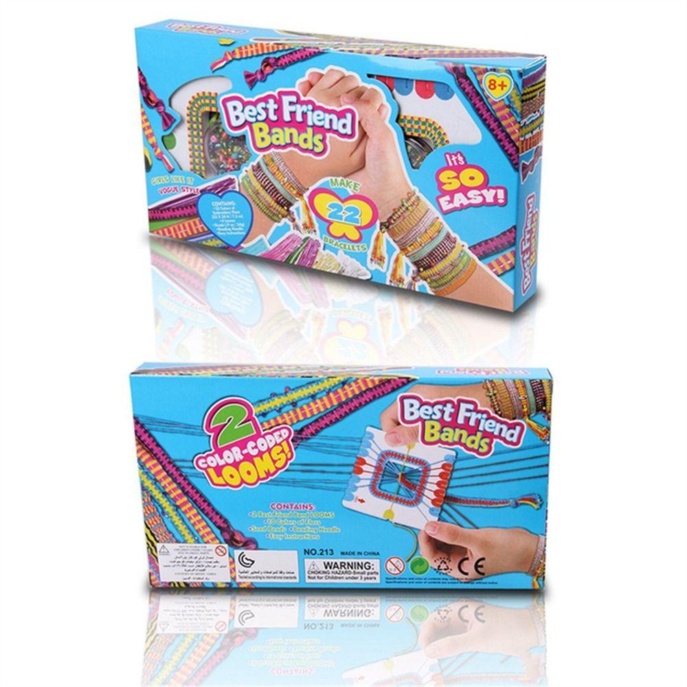 NEEDWAY Needway Gelang Membuat Kit Gadis Hadiah Hadiah Hadiah Natal 5-12 Tahun Kerajinan Tangan Kit DIY Craft Kirls DIY Mainan Persahabatan Craft Kit