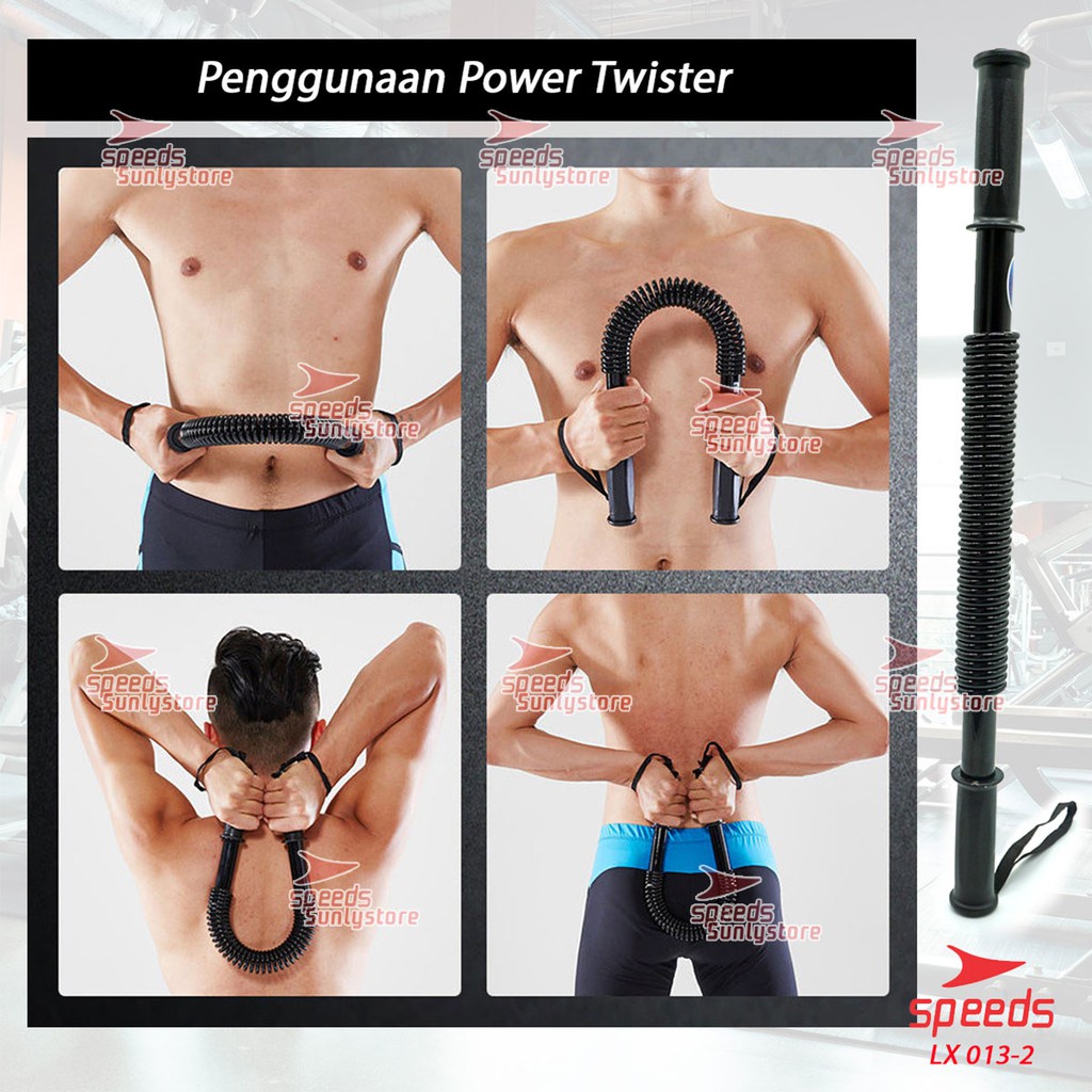 SPEEDS Power Twister Power Bender 40kg alat Fitness Pembentuk Otot Dada 013-2