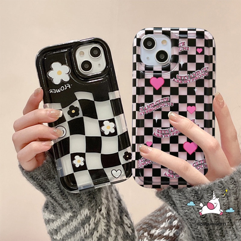 Casing Airbag Shockproof Redmi 12C A1 9 10C 10 9C 10A 9T 9A 9C NFC Poco F4 Redmi 11s 8 11 10 10s 9 Note11 Note10s Bunga Cinta Hati Kotak-Kotak Pola Tidak Teratur Soft Tpu Case