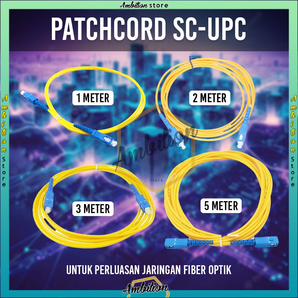 Kabel Fiber Optic Patchcore sc upc 2M -1PCS