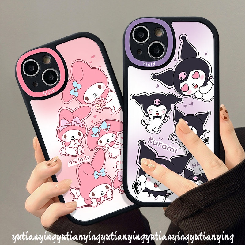 Casing Kartun Imut Kuromi Melody Redmi Note 9s 9 10s 11s Pro 11 10 8 11Pro+Redmi 10A 10C 9T 9A 10k40s 9C NFC A1 12C 9 Poco F4 M3 X3 NFC Pro Mi 11T 12 11 Lite Lembut Sarung Tpu