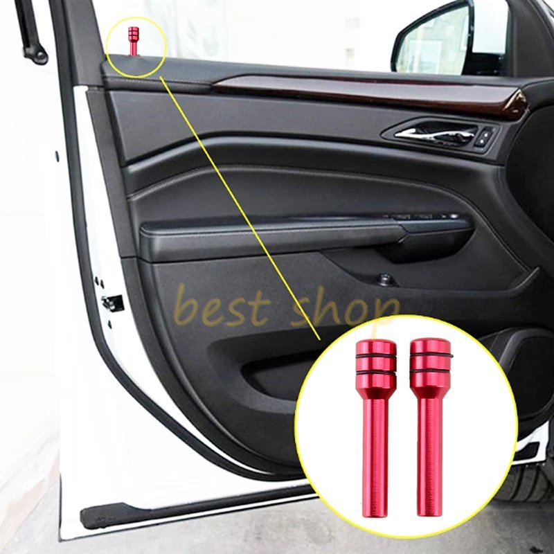 1pc Universal Aluminium Alloy Mobil Truk Interior Door Lock pins Knob Car Door Lock pins Pelindung Penutup Kunci Pintu Interior