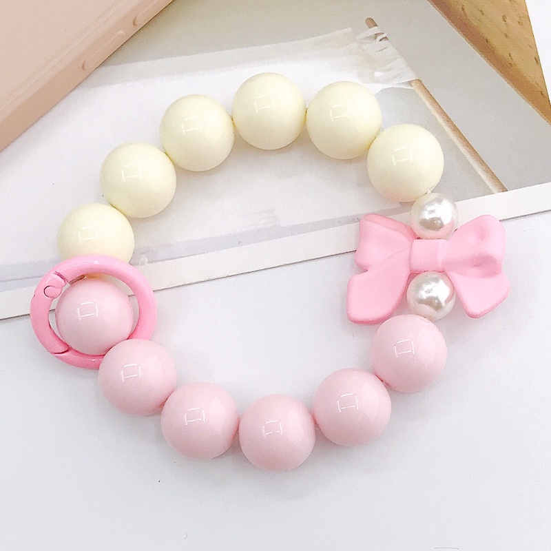 3d Flocking Cat Paw Acrylic Bow Round Beads Chain Universal DIY Aksesoris Untuk Airpods1 2 3 PRO 2 4 6 PRO2 PRO4 PRO6 i12 i13 PRO Inpods 12 13 Untuk iPhone