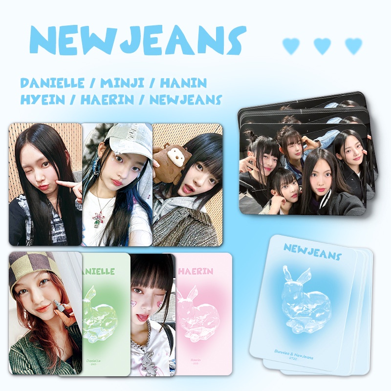 6pcs/set Kpop NewJeans Photocard Koleksi Kartu Lomo MINJI HDHANNI HAERIN DANIELLE HYEIN