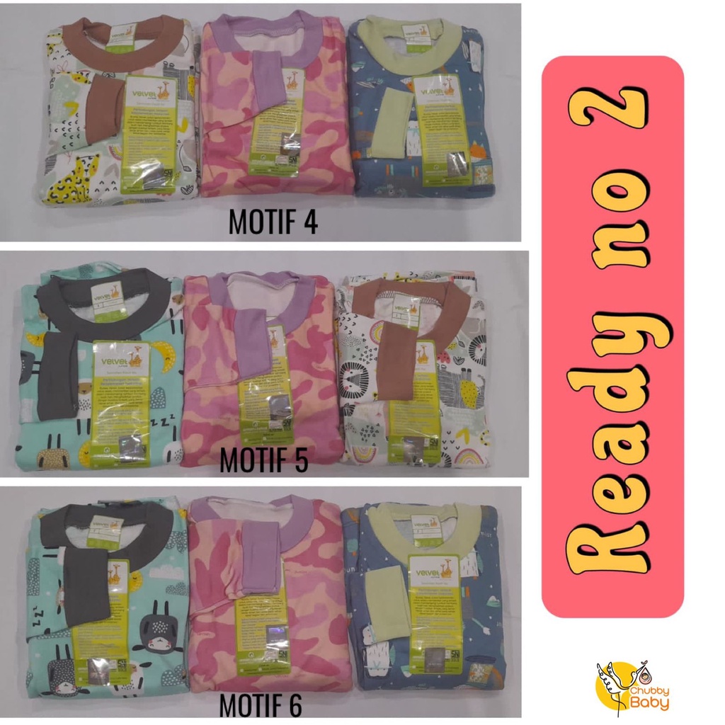 Velvet Junior 3 Stel Piyama Dream Wear PROMO Piyama Anak Motif Mix