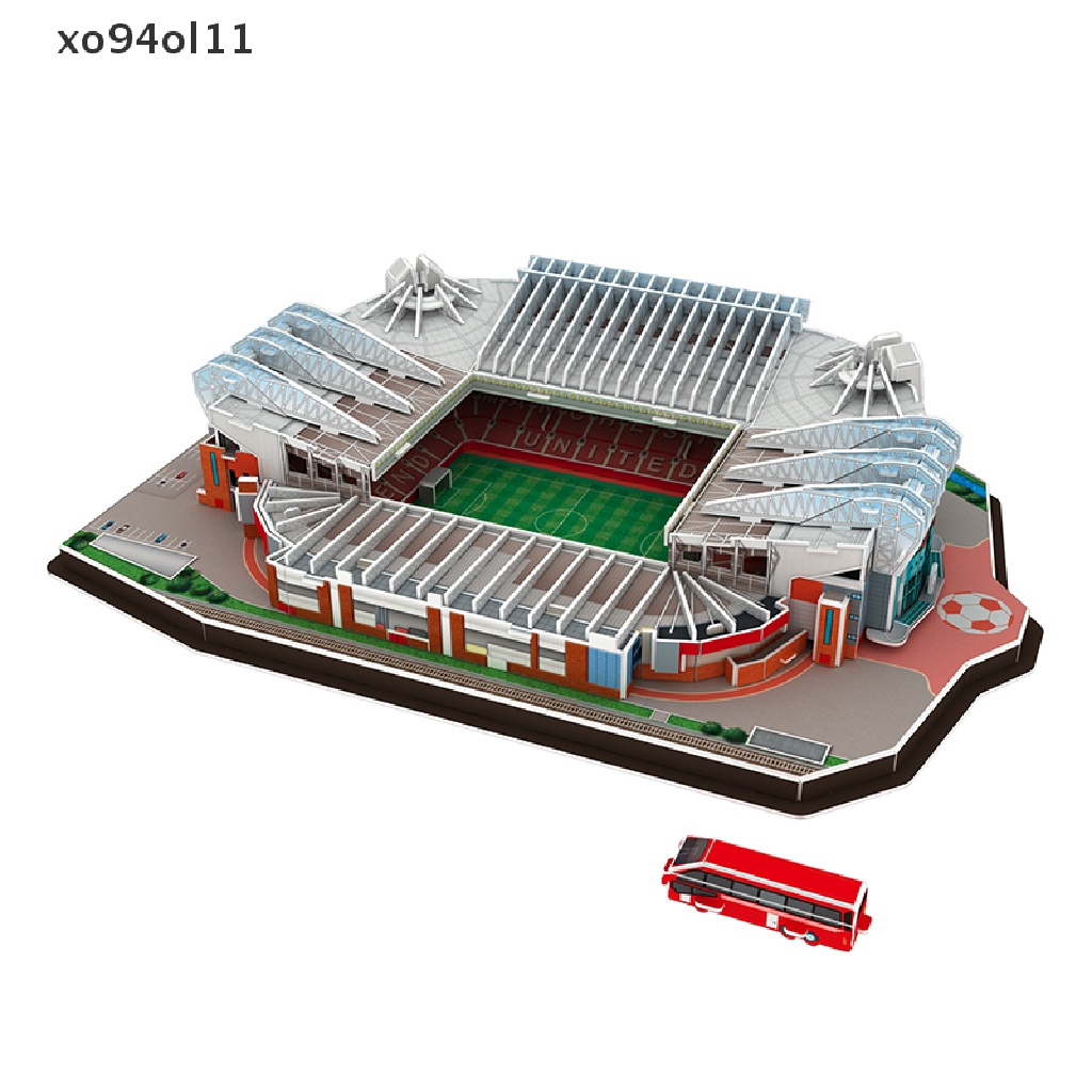 Xo Classic Jig DIY 3D Puzzle Stadion Sepak Bola Dunia Rakitan Model Bangunan OL