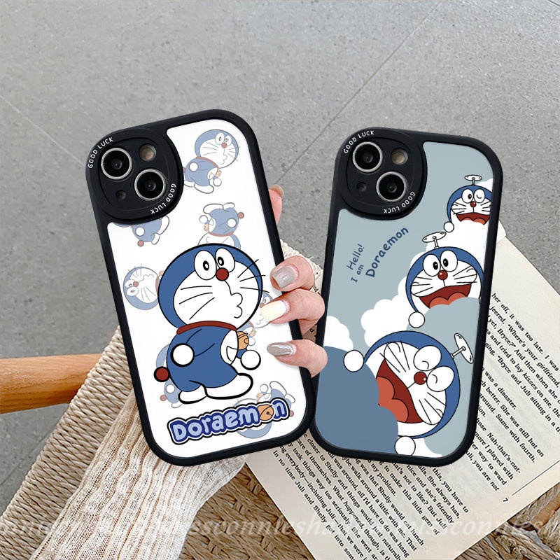 Redmi Note10 Pro 10s 8 11 9 11 Pro+9s 11s 8 Redmi 12C 10C A1 10 9 9T 9A 10A 9C K40s POCO M3 X3 NFC Pro F4 Mi 11T 12 Kartun Doraemon Kucing Lucu Couple Soft Case