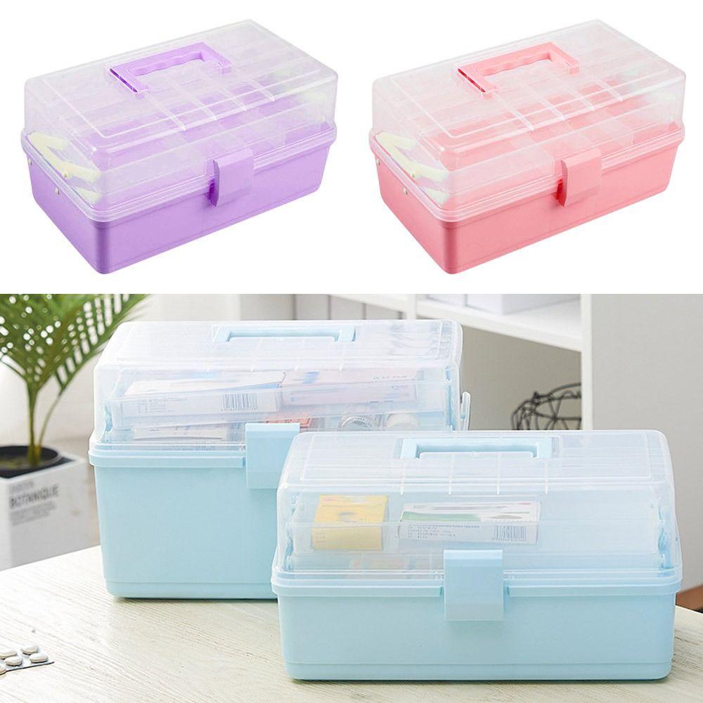 Nanas Kotak Penyimpanan Tiga Layer Desktop Kalung Cincin Organizer Wadah Anting Tempat Kosmetik Penyimpanan Perhiasan Case