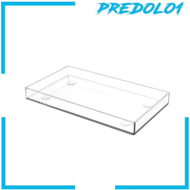 [Predolo1] Nampan Akrilik Bening Tempat Penyimpanan Untuk Meja Vanity Tray Meja Dapur