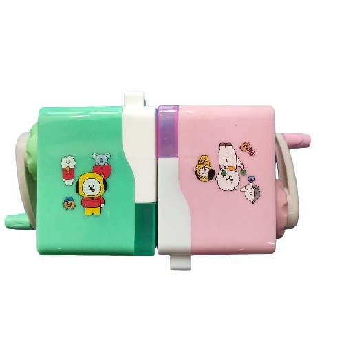 

New Big Sale Serutan Putar Motif Korea Serutan Meja Putar BT21 Rautan Karakter Lucu