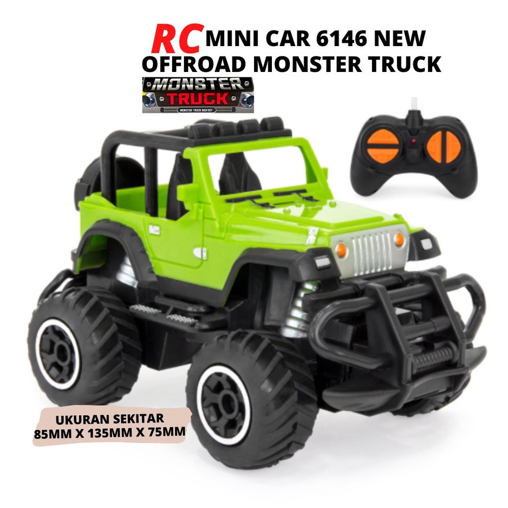 Mainan mobil remote kontrol offroad bentuk unik rc car toys mobil rock crawler mini climber Berlampu Kolong