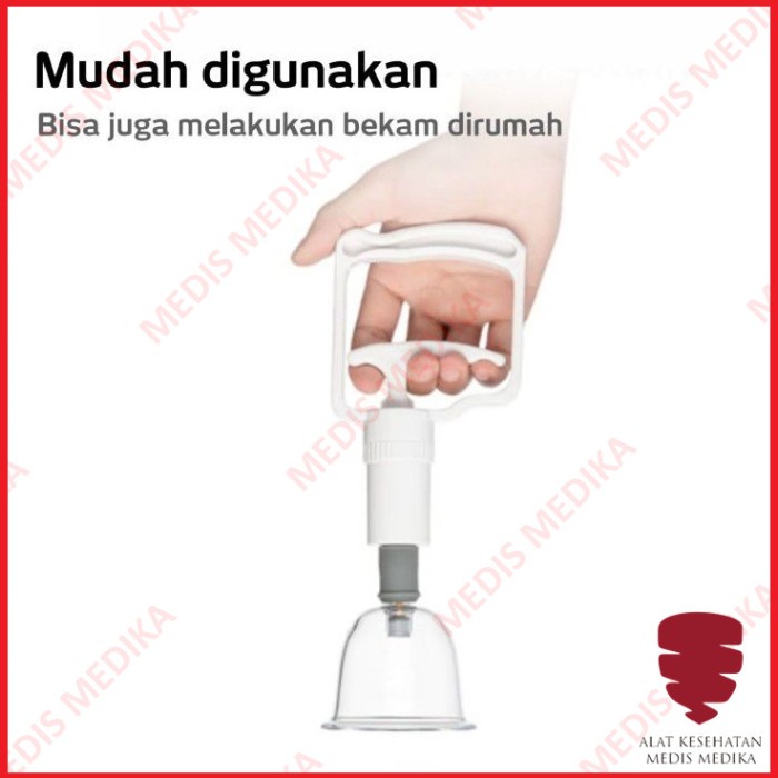 Kop Angin Hwato Isi 12 Alat Bekam PVC Cup Alat Bantu Bekam Modern Vacuum Cupping Kit Terapi Badan isi12