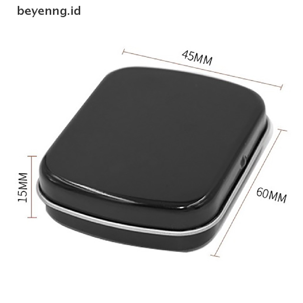 Beyen Small Empty Metal Tin Flip Storage Pill Box Case Organizer Untuk ID Kunci Permen