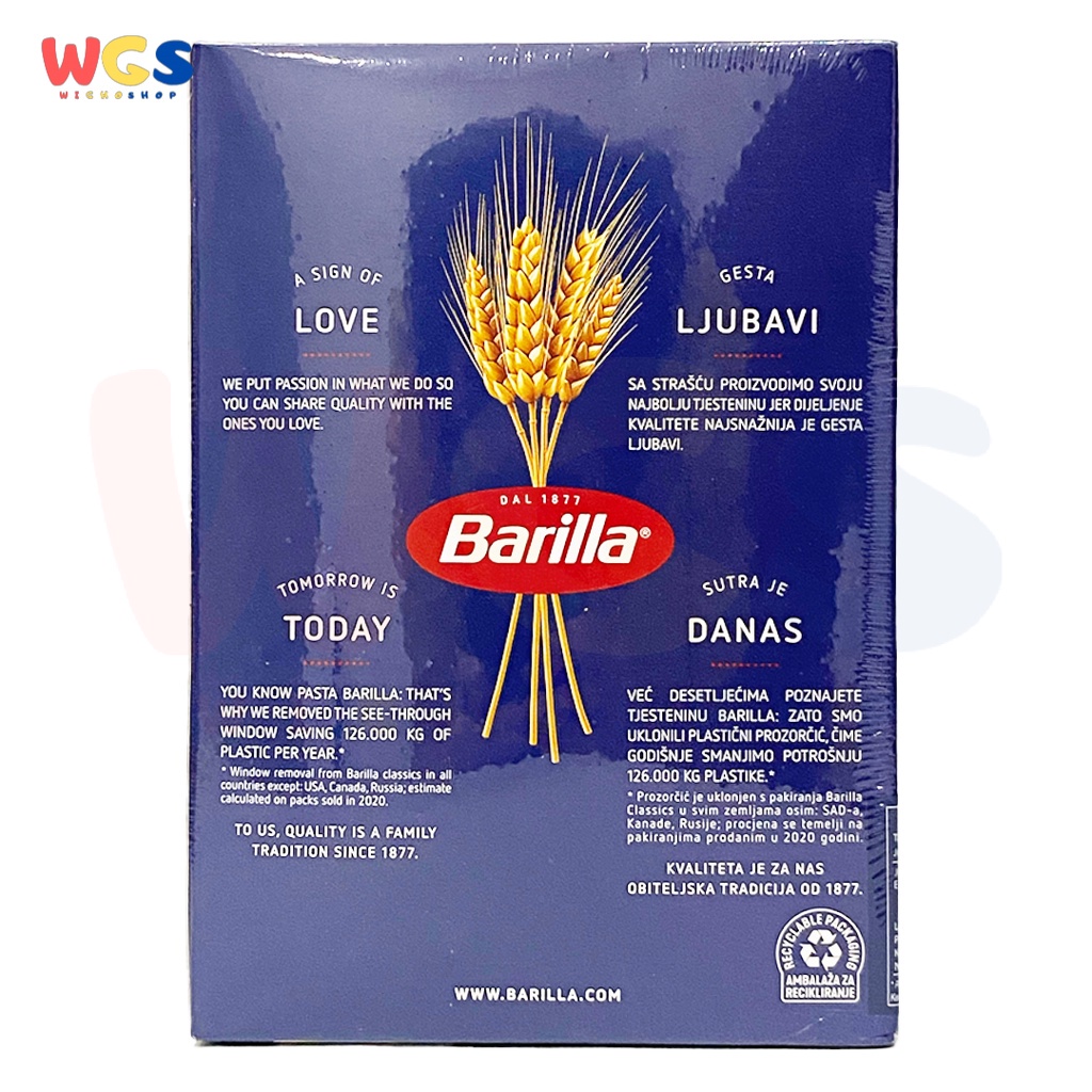 Barilla Pipe Rigate Macaroni 500 gr - Master of Pasta