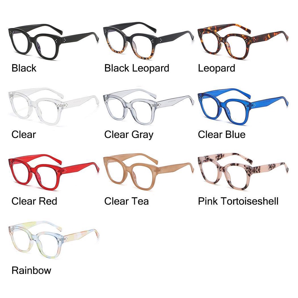 Lily Blue Light Kacamata Wanita &amp; Pria UV Silau Anti Eyestrain Eyeglasses