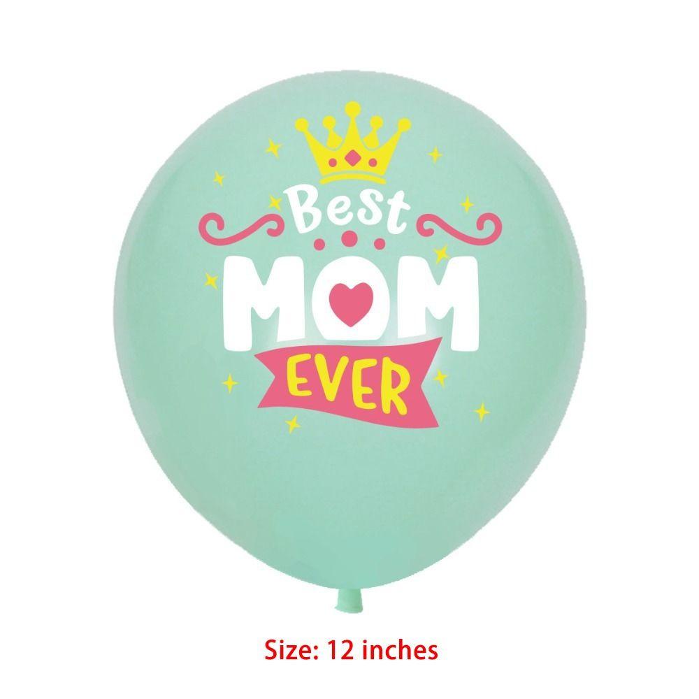 Nanas 20pcs Perlengkapan Pesta Hari Ibu Romantis Cinta Kamu Ibu Dicetak Ibu Terbaik I Love You Mothers Day Balloon