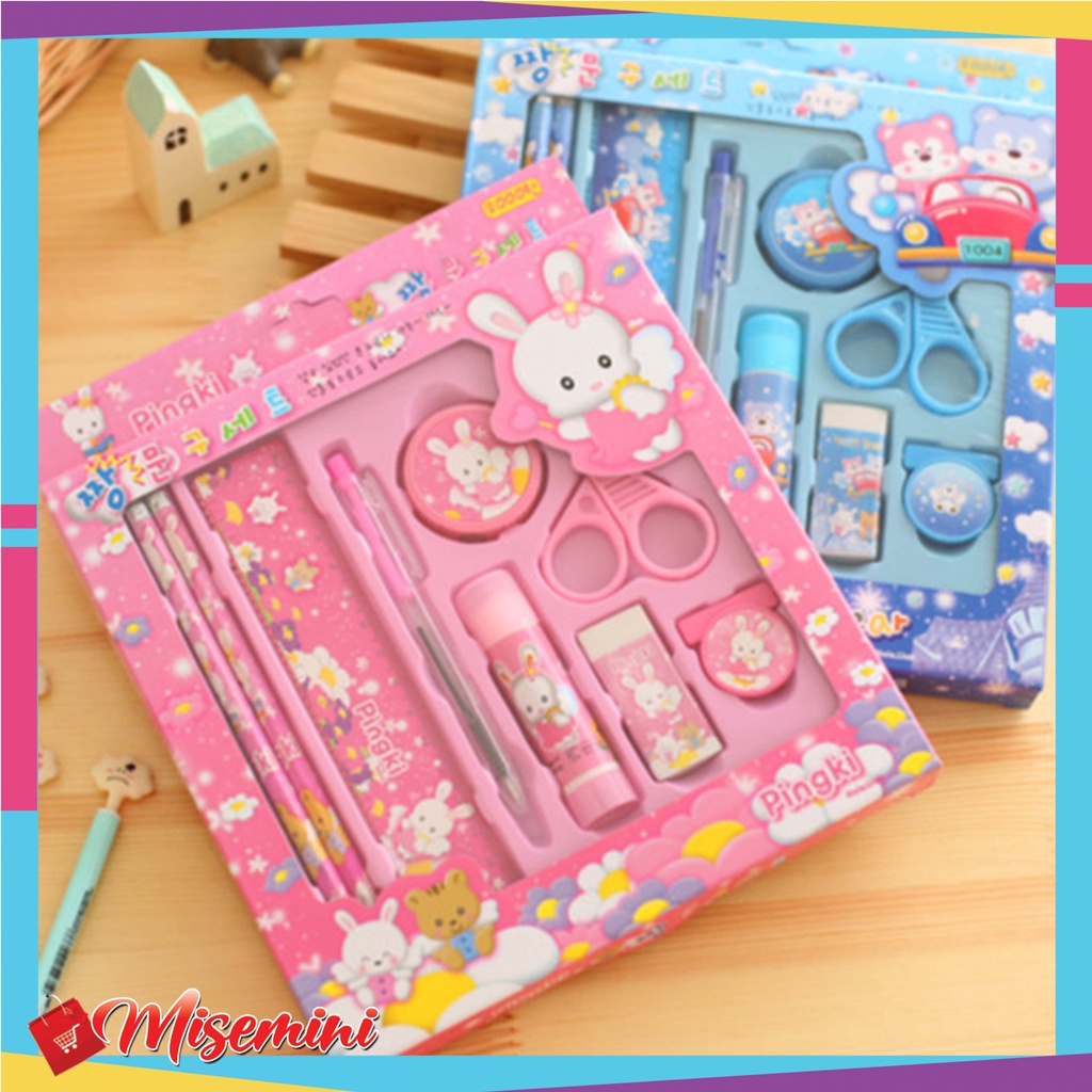 

Ⓜ️ Ⓜ️️Paket Alat Tulis Set 9 In 1 Mini Stationery Set Karakter Set Alat Tulis Anak Kado Souvenir
