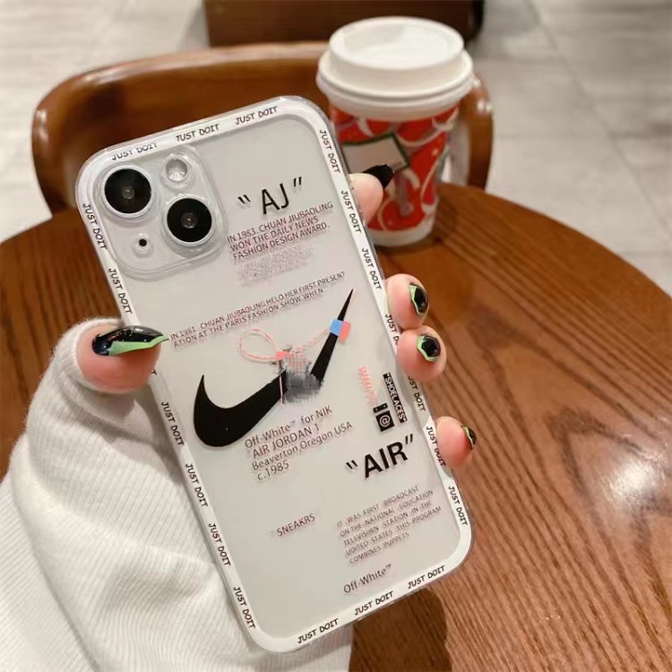 IPHONE Casing TPU Untuk Iphone11 12 13 Pro Max Xr X Xs Max7 8 Plus SE 2022 Tide Brand Label Silicone Soft Cover