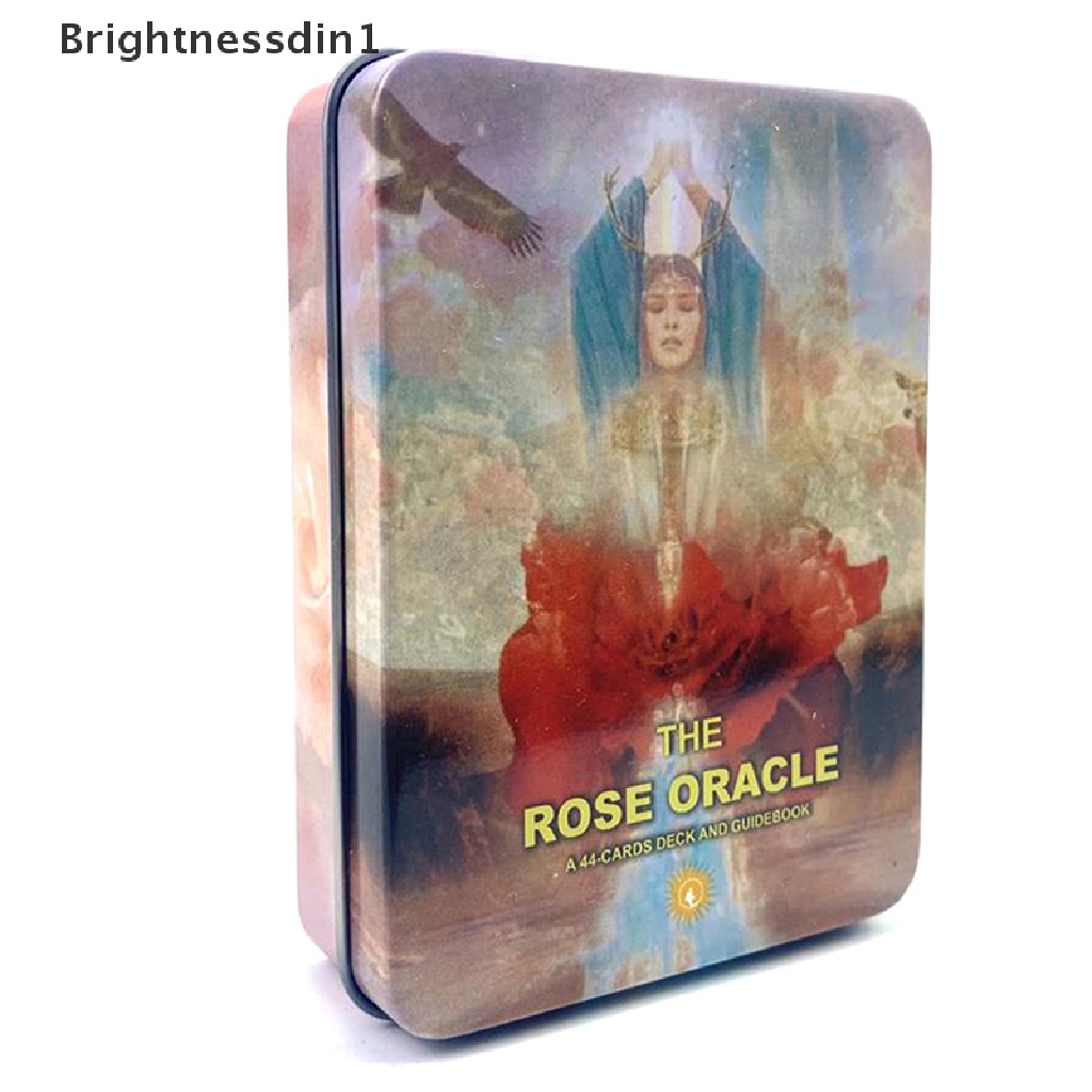 [Brightnessdin1] Kotak Besi The Rose Oracle Card Tarot Ramuan Ramalan Deck Party Game w/Butik Manual