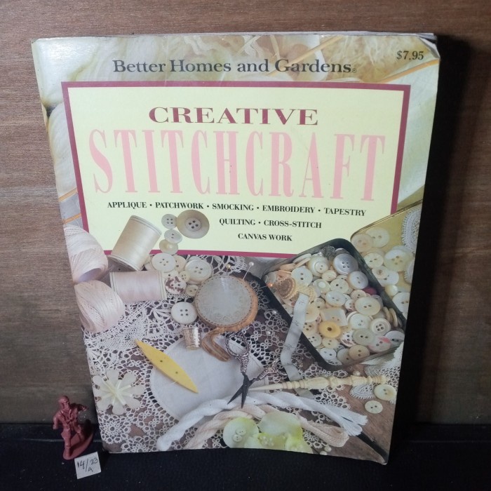 majalah bahasa Inggris better home and garden creative stitchcraft112H