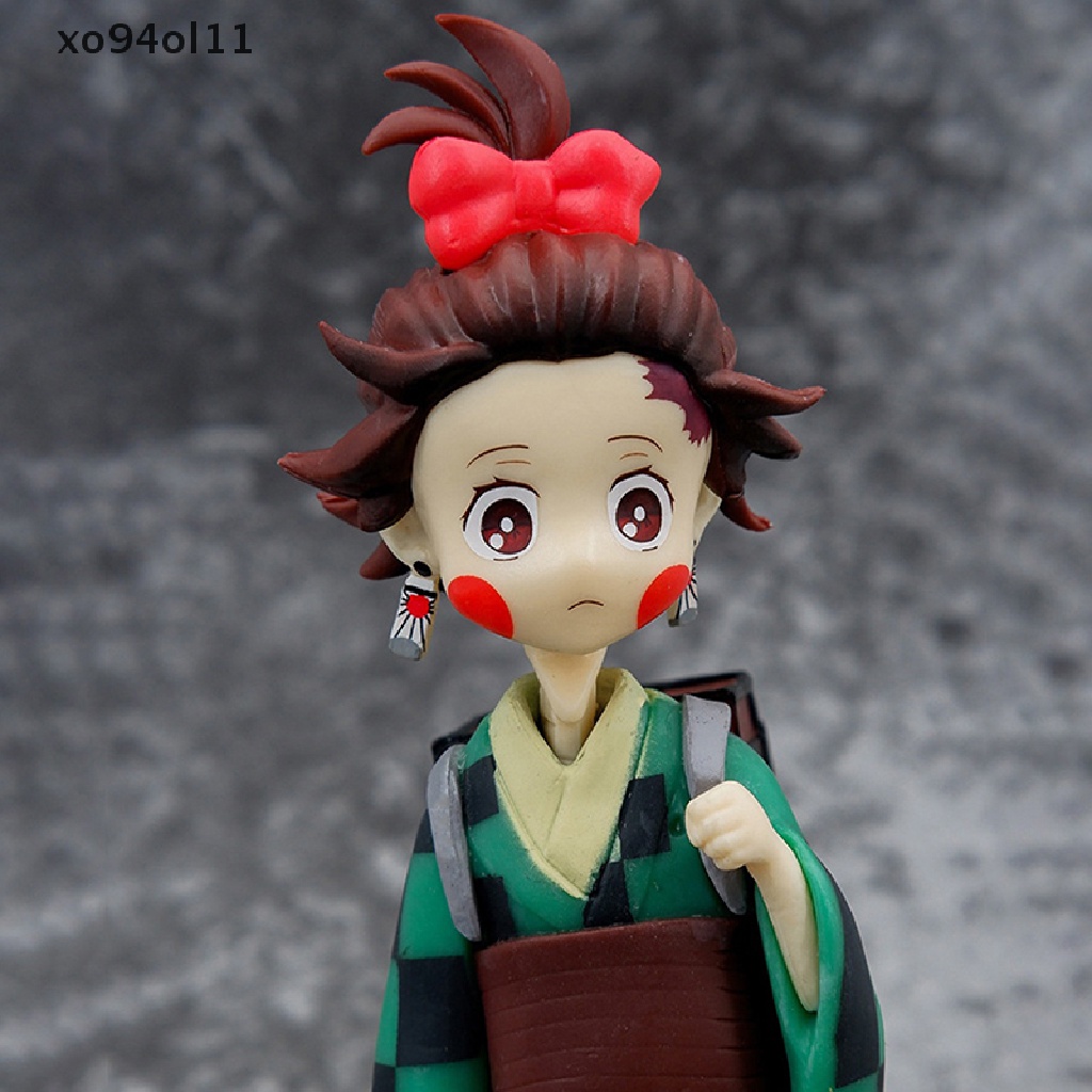 Xo Anime Figure Demon Slayer Kimetsu no Yaiba Zenitsu Inosuke Tanjirou Mainan Lucu OL