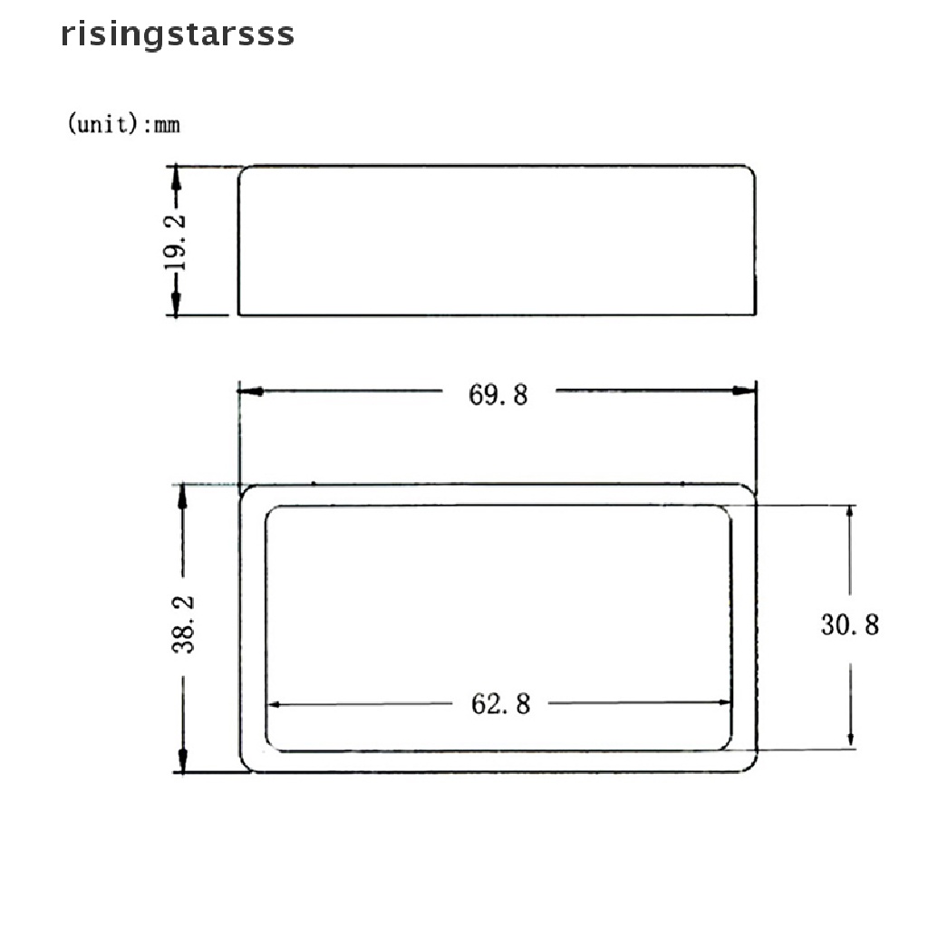 Rsid Span-New Penutup Pickup Gitar Elektrik Metal Tembaga Humbucker Pickup Cover Untuk Gitar New Jelly