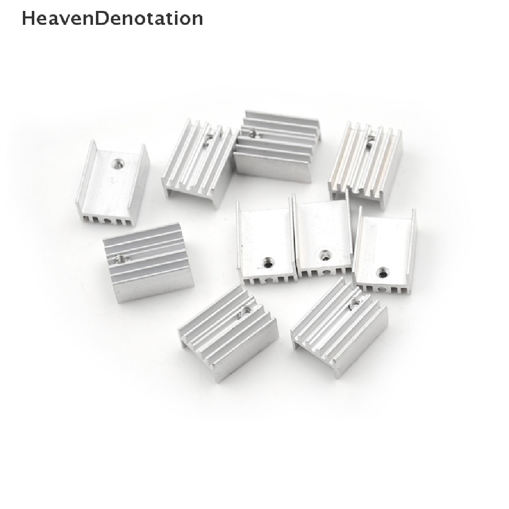 [HeavenDenotation] 10x Set Heat Sink Heatsink Aluminium Untuk Transistor TO-220 20x15x10mm 0 0 0 0 0 HDV