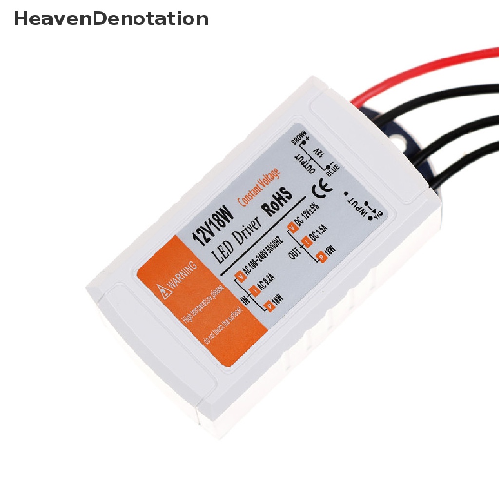 [HeavenDenotation] Dc 12V 18W power supply led driver adapter Saklar Trafo Untuk led strip HDV