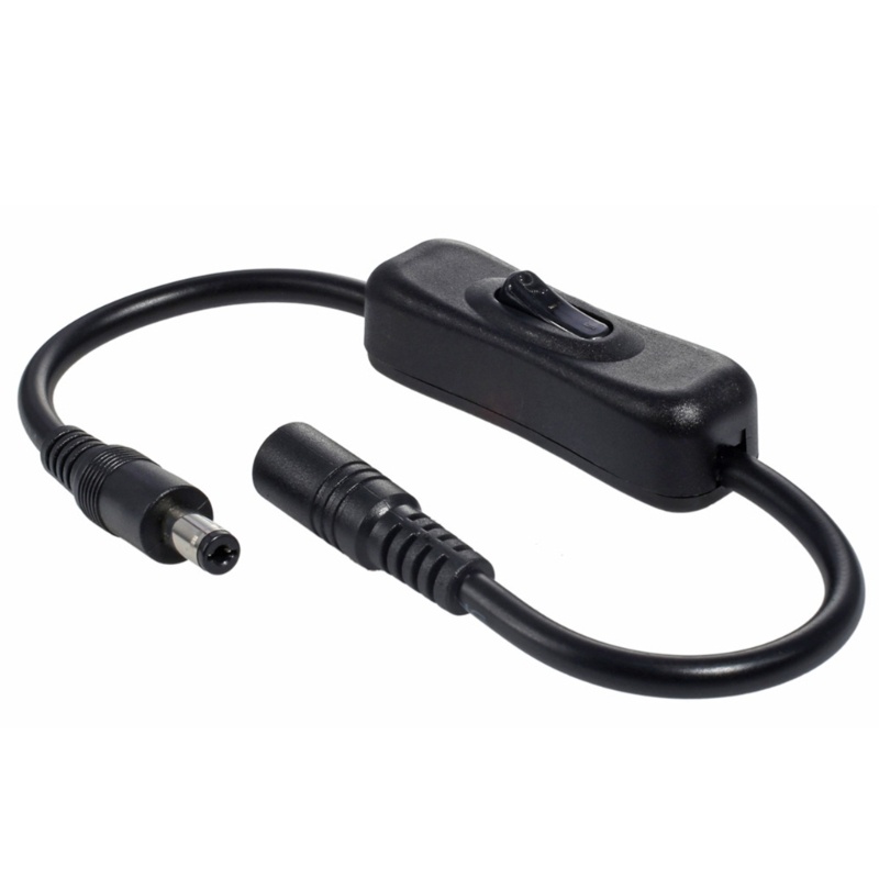 Cre DC5525/5521Kabel Adaptor Male to Female Power On Off Switches Kabel Untuk Mesin Absensi Kamera Keamanan CCTV LED
