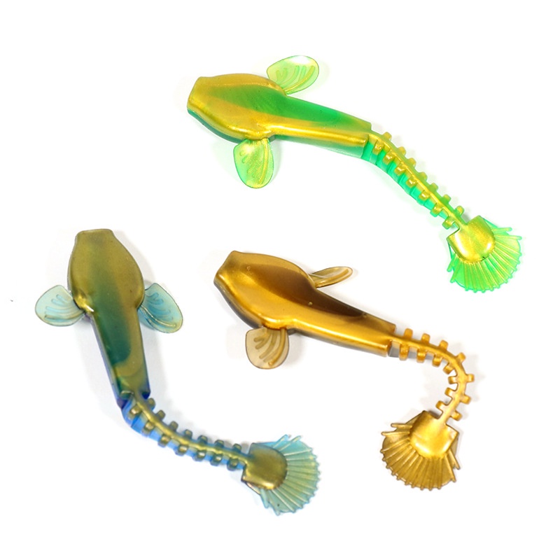 10pcs Fishing Lure Umpan Pancing 9cm5.3g/6.5cm2.5g Soft Fishing Lures Karet Lure Umpan Simulasi Manusia Hidup Renang Memancing Untuk Memancing Air Tawar