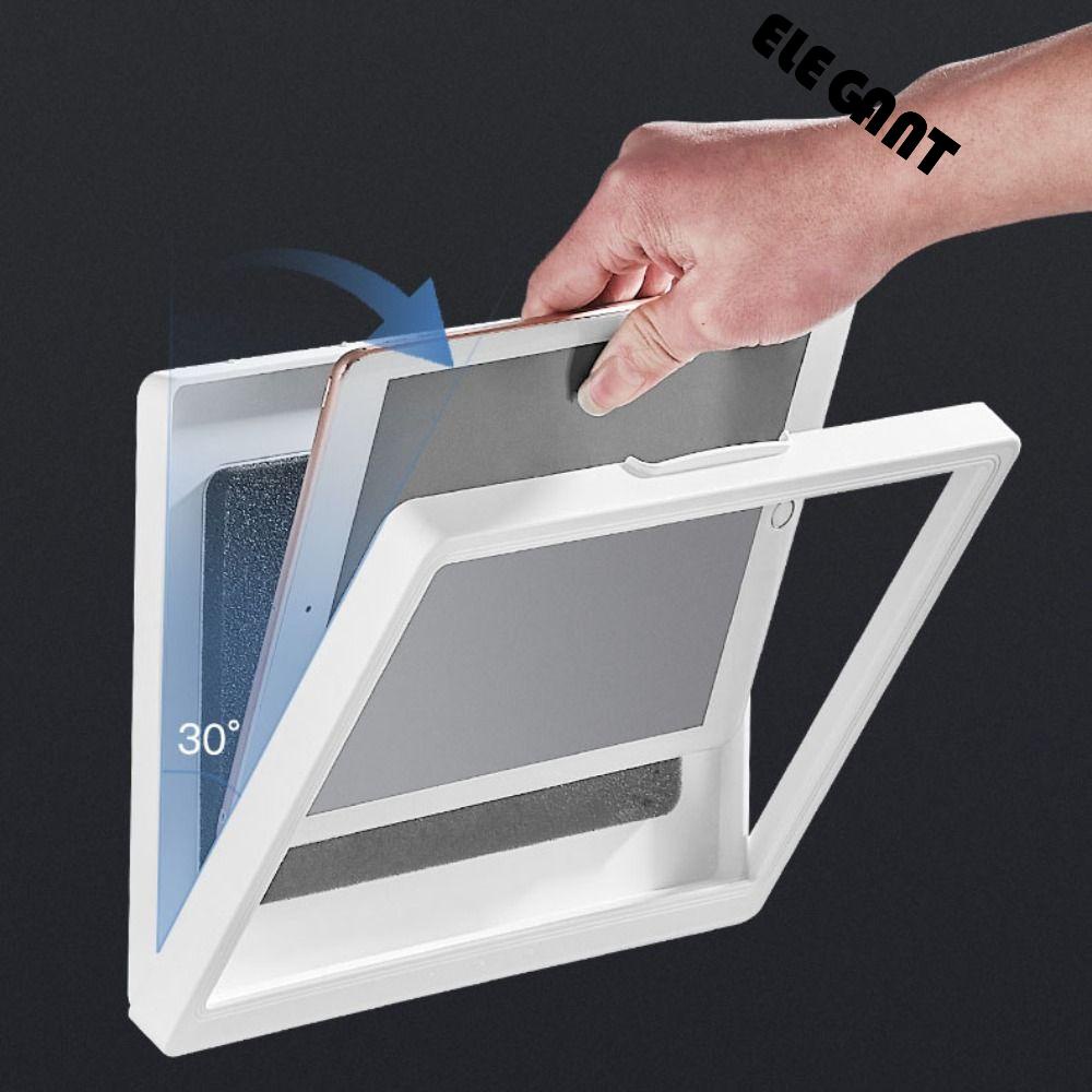 [Elegan] Shower IPad Holder 1pcs Anti Embun Untuk Kamar Mandi, Dapur Tahan Air Dipasang Dinding Layar Sentuh Lazy Stand