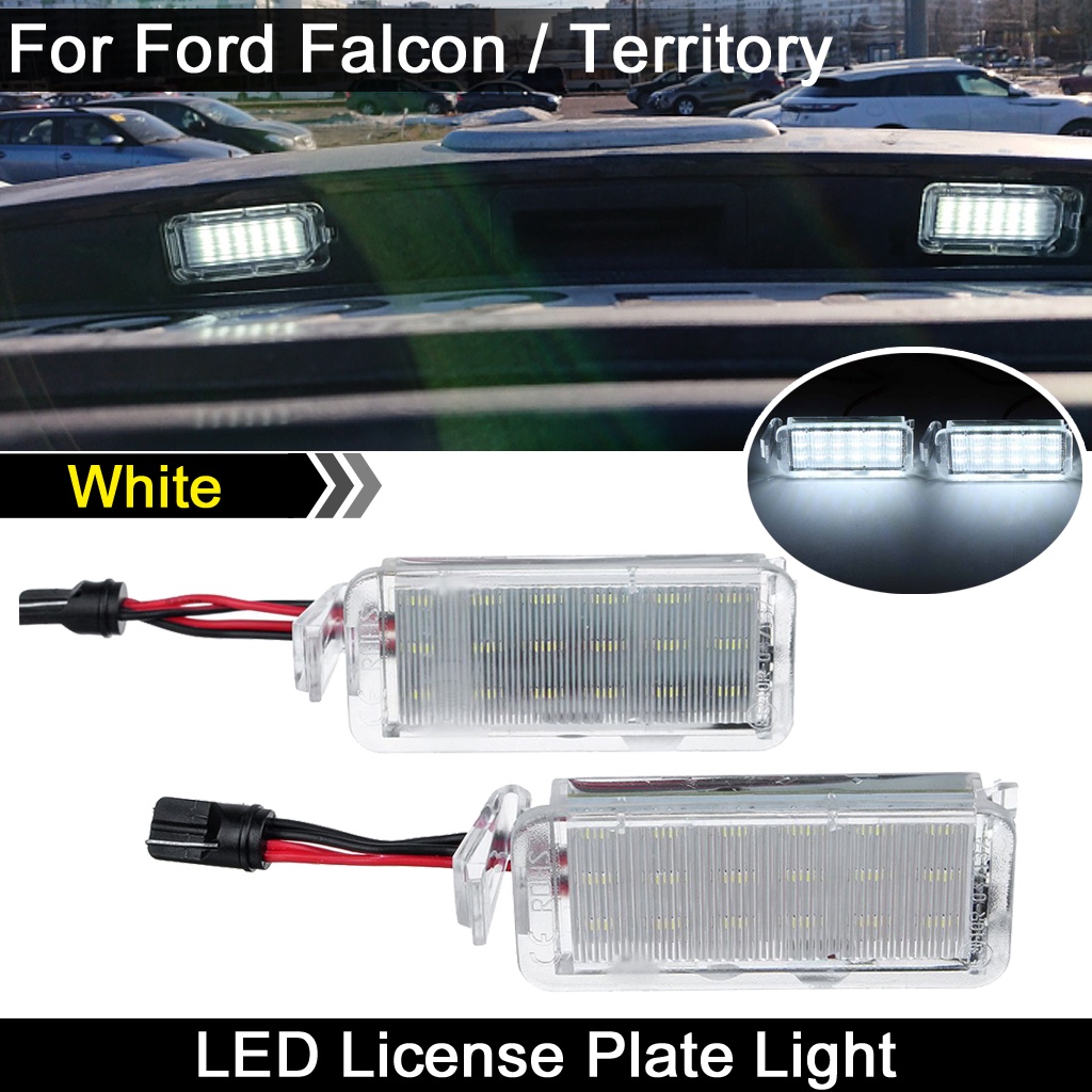 2pcs Lampu Plat Nomor Plat LED Belakang Mobil Putih Untuk Ford Falcon BA BF Xr6 /8 2003-2008 Teritorial SX/SZ