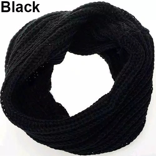 IMPORT WINTER KNIT SCARF INFINITY MUJIGAE UNISEX MAN WOMAN KIDS SYAL LILIT RAJUT MUSIM DINGIN PRIA WANITA ANAK