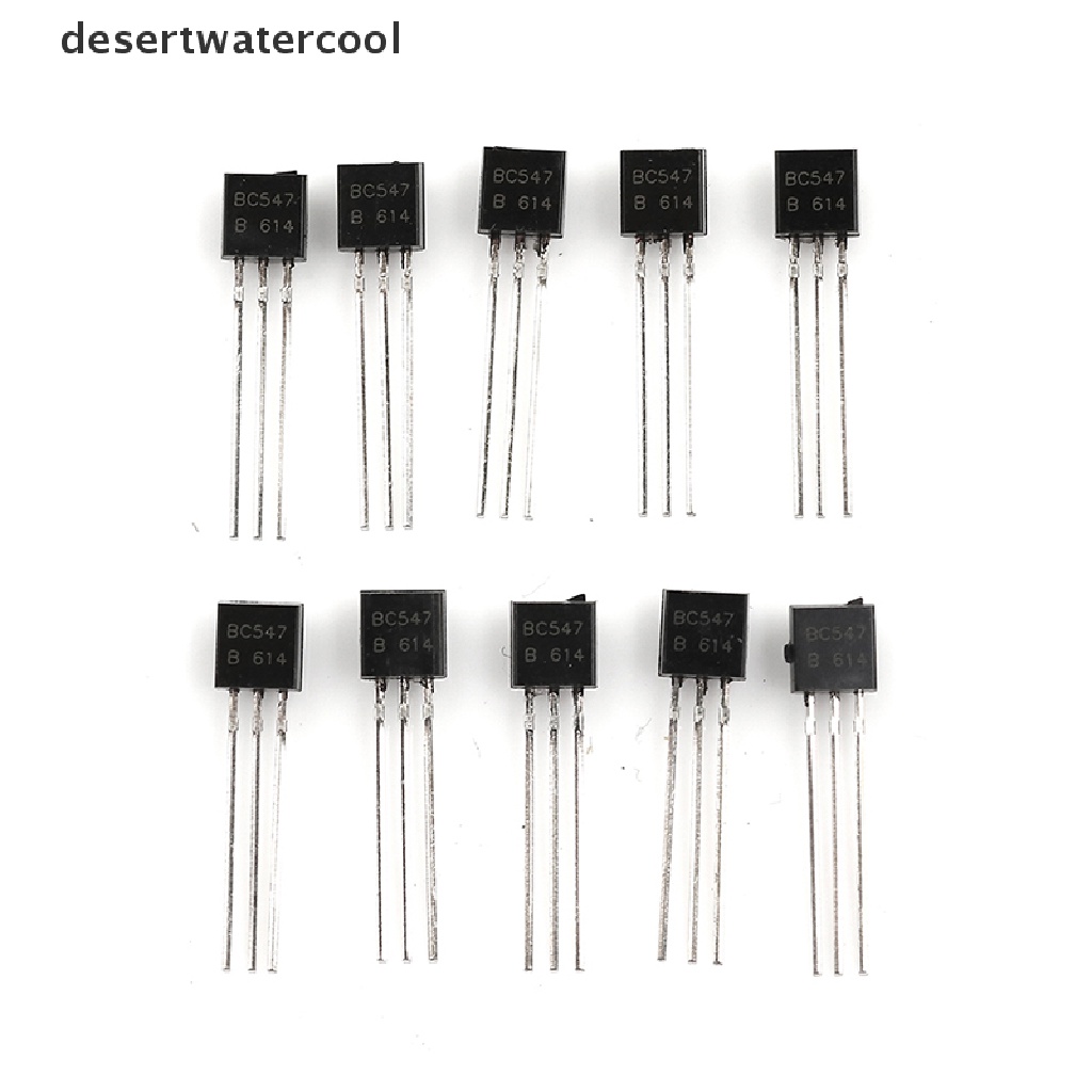 Deid 100Pcs BC547 TO-92 NPN 45V 0.1A Komponen Transistor NE Martijn