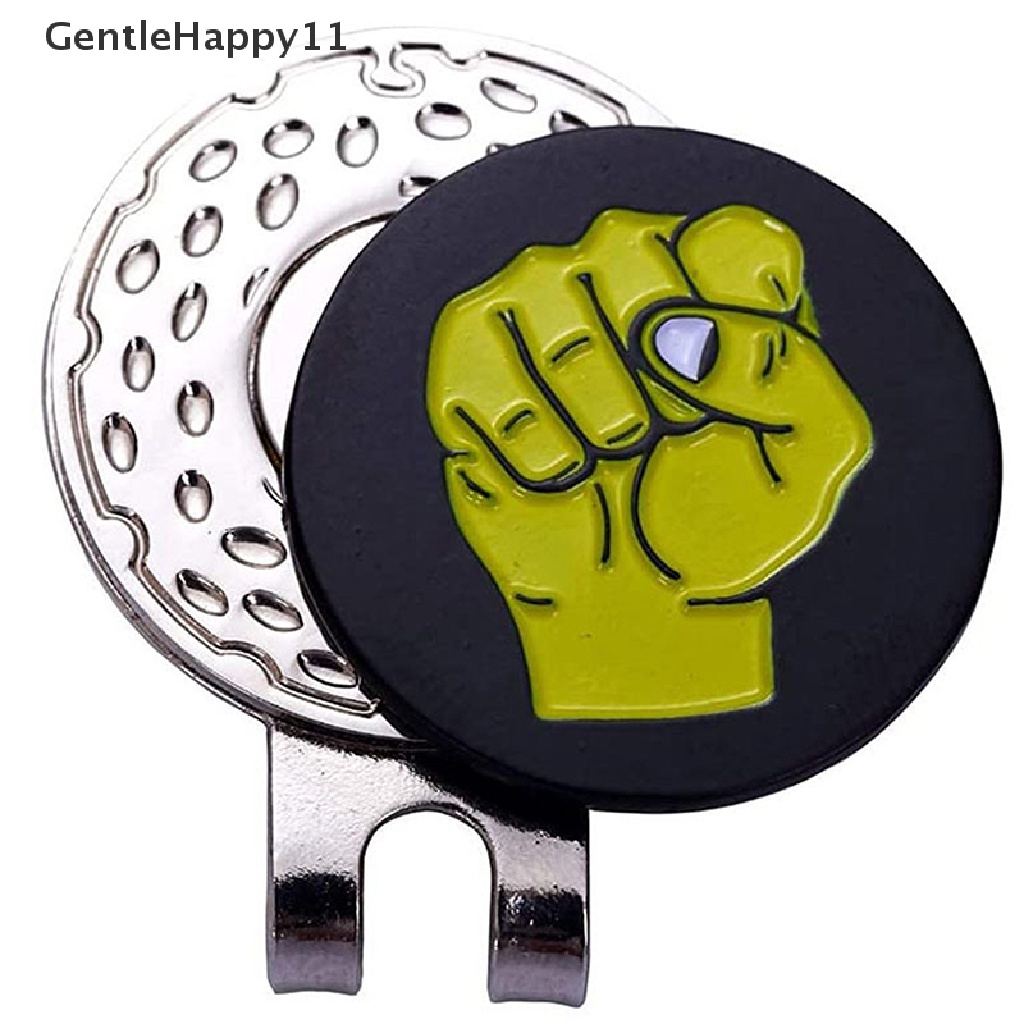 Gentlehappy golf Ball Mark Dengan Klip Topi golf Magnetic Outdoor Alloy Perlengkapan Penanda golf id