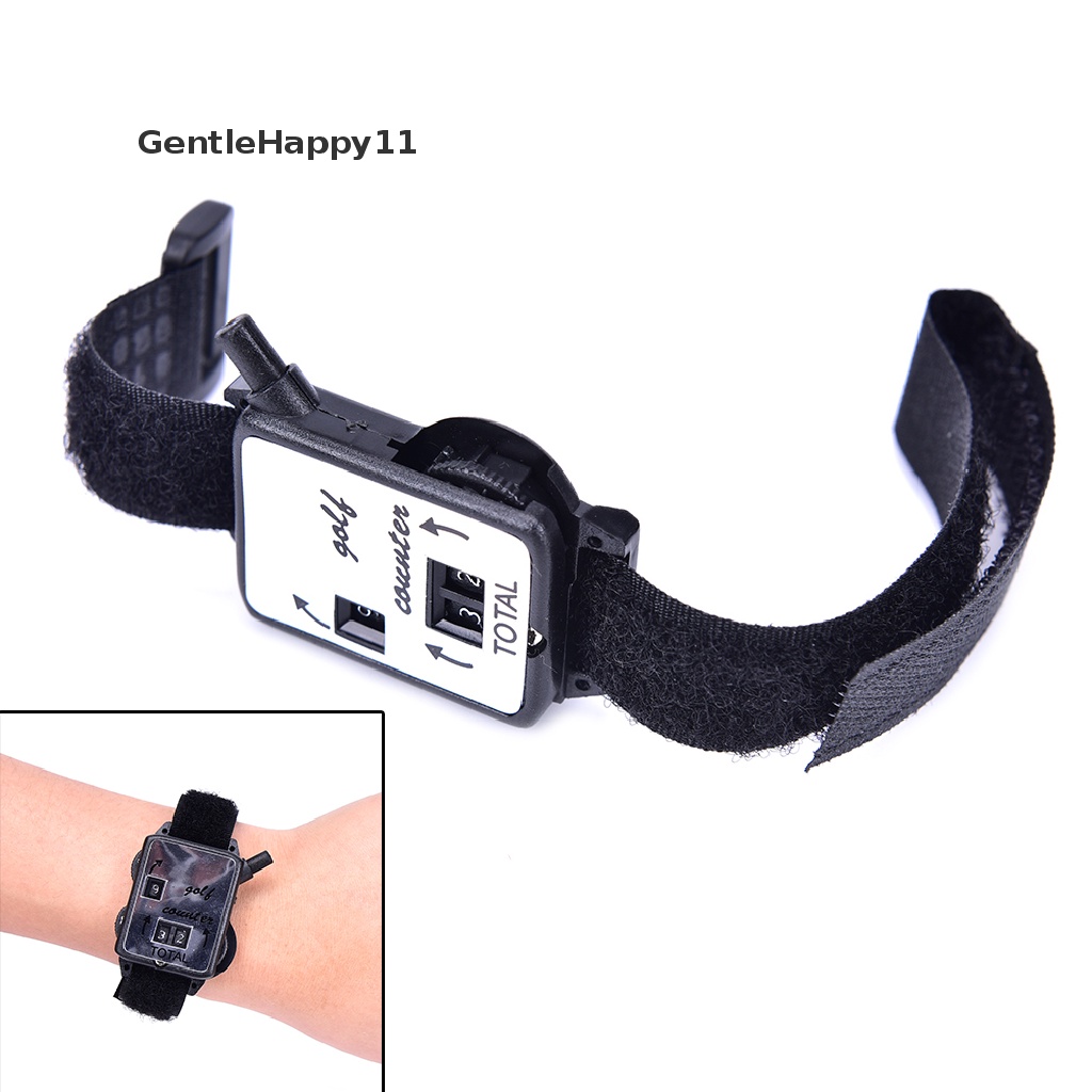 Gentlehappy Golf Score Stroke Keeper Count Watch Putt Counter Tembakan Dengan Wristbandc id