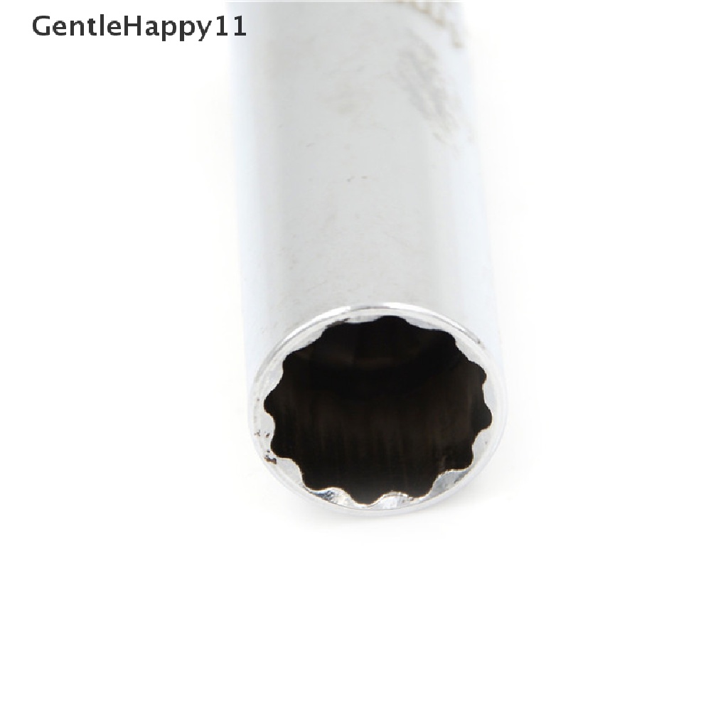 Gentlehappy 14mm 12titik Metal Spark plug socket Instalasi Kunci Pas Alat id