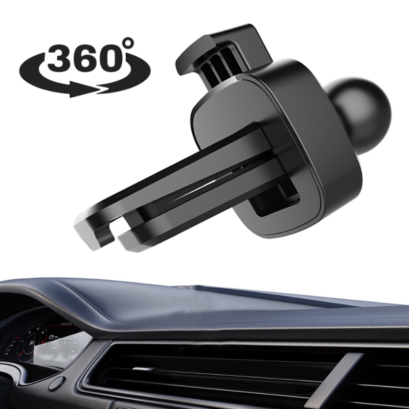 Universal 17mm Ball Head Holder Base Dashboard Mobil Mount Stand Clip Rotatable Anti-Selip Tetap Ventilasi Udara Ponsel Bracket Aksesoris