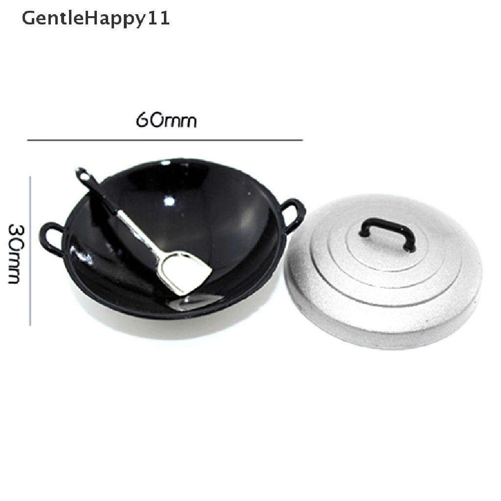 Gentlehappy Chinese Wok Aksesoris Peralatan Masak Dapur Skala1Per12 Miniatur Rumah Boneka id