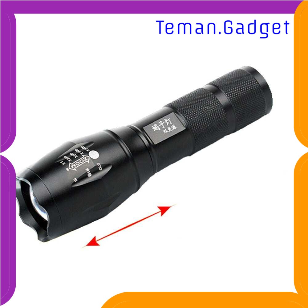 TG - LMP FUNINFRONT Senter LED Cree T6 1000 Lumens + 395NM UV Light - T118