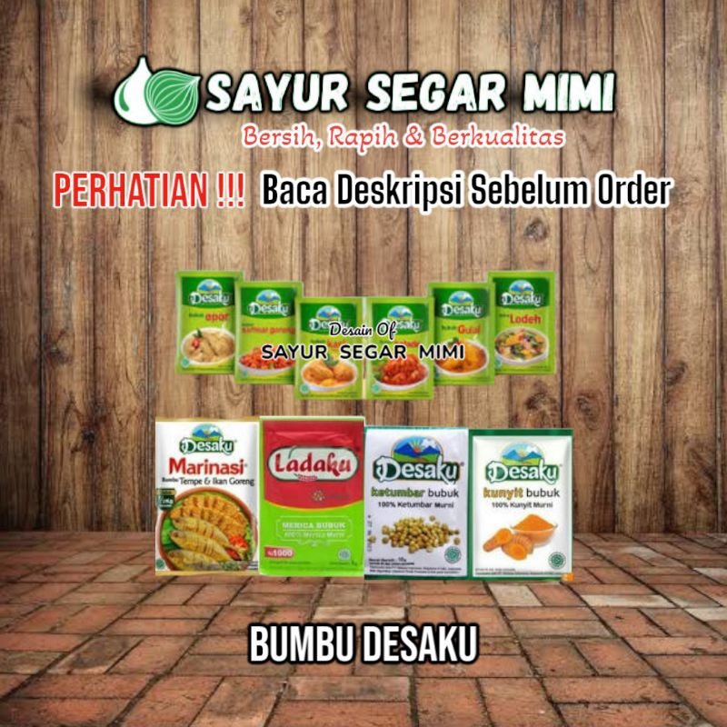 

Bumbu Instan Desaku All Varian - Sᴀʏᴜʀ Sᴇɢᴀʀ ♏ɪᴍɪ