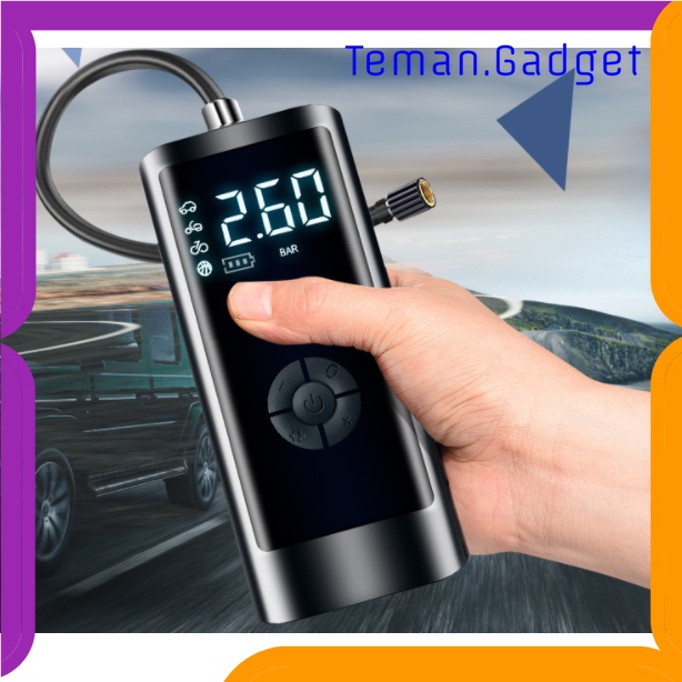 TG - OTO EAFC Pompa Ban Mobil Elektrik LCD Display Inflator Portable 4000 mAh - PR-F1901