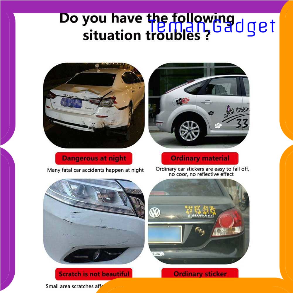 TG - OTO LARATH Nano Car Reflective Sticker Warning Strip Trunk Exterior - 1181